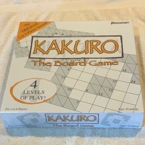 New in box KAKURO crossword puzzle game